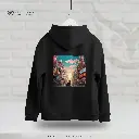 Milton Oversized Hoodie - Black cat