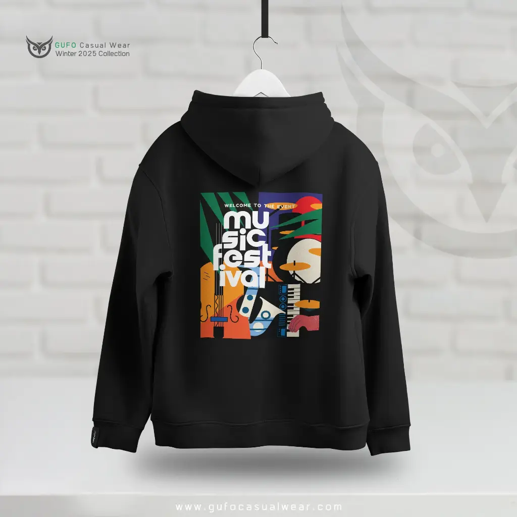 Milton Oversized Hoodie - Music wave