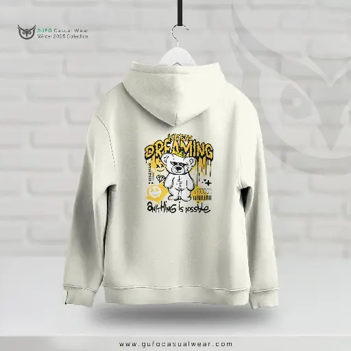 Milton Oversized Hoodie - Dreaming bear